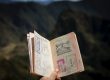 Passaporte com carimbo de vários países